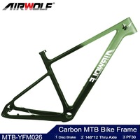 Airwolf 29er High Quality Carbon Frame Full Carbon MTB 2.45inch Wheel Mountain Bike Bicycle 29 Mountain Cycling Frame Hot Sale