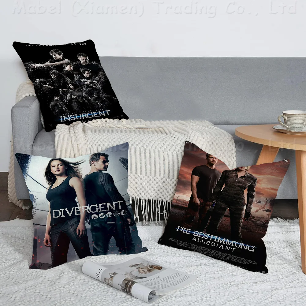 Divergent Movie Classic Pillow Anime Pillow Sofa Bed Head Pillow Cover Cushion Cover 45x45 Cm Fashion