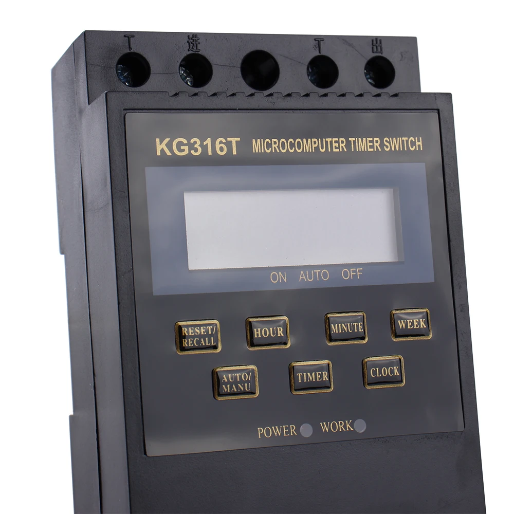 New KG316 10A Intelligent Microcomputer Programmable Electronic Timer Time Switch Relay Controller AC 220V