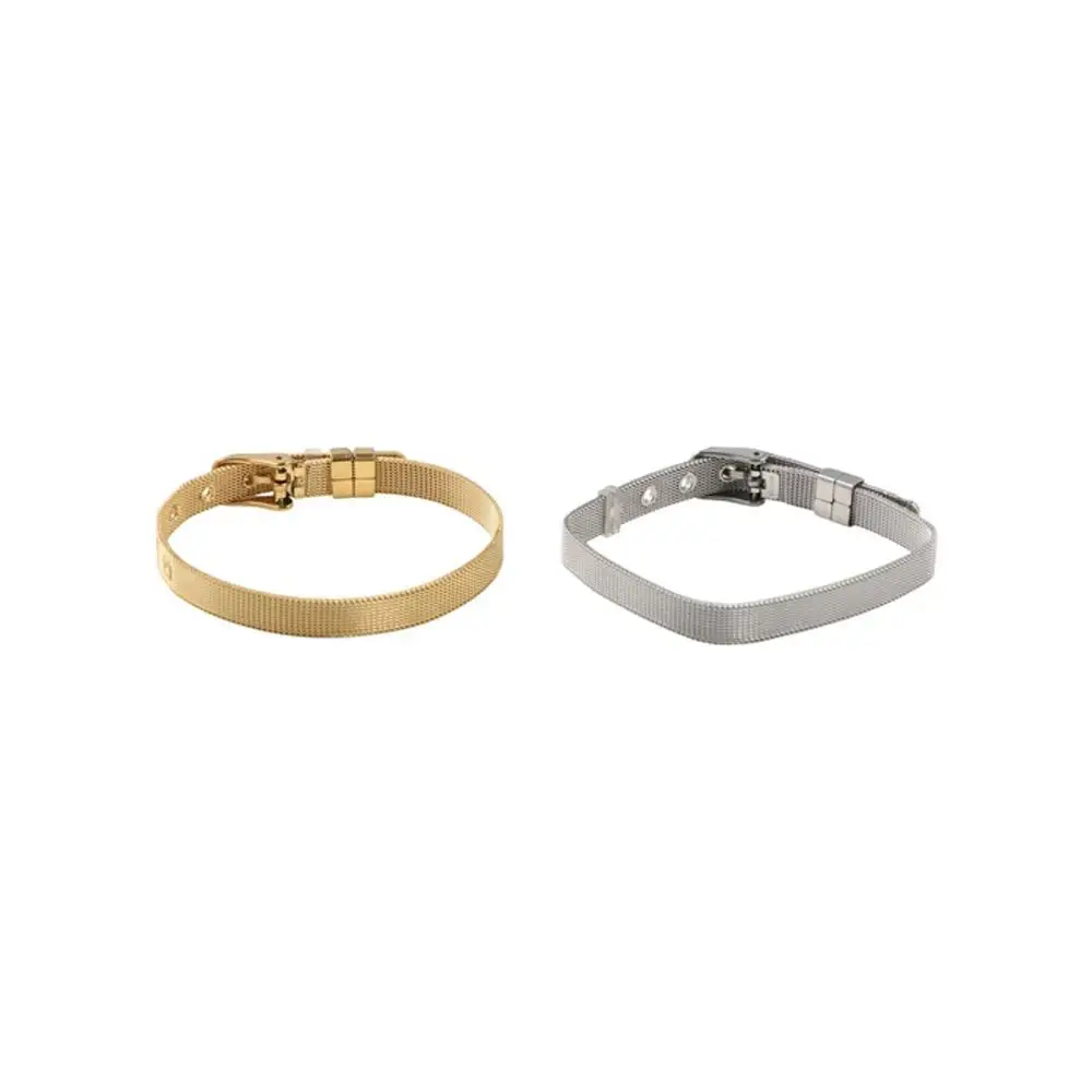 Titanium Steel Personality Bangle Hip Hop Unisex Wrist Accessories Korean Style Bracelet Mesh Watch Strap Bracelet Hand Ring