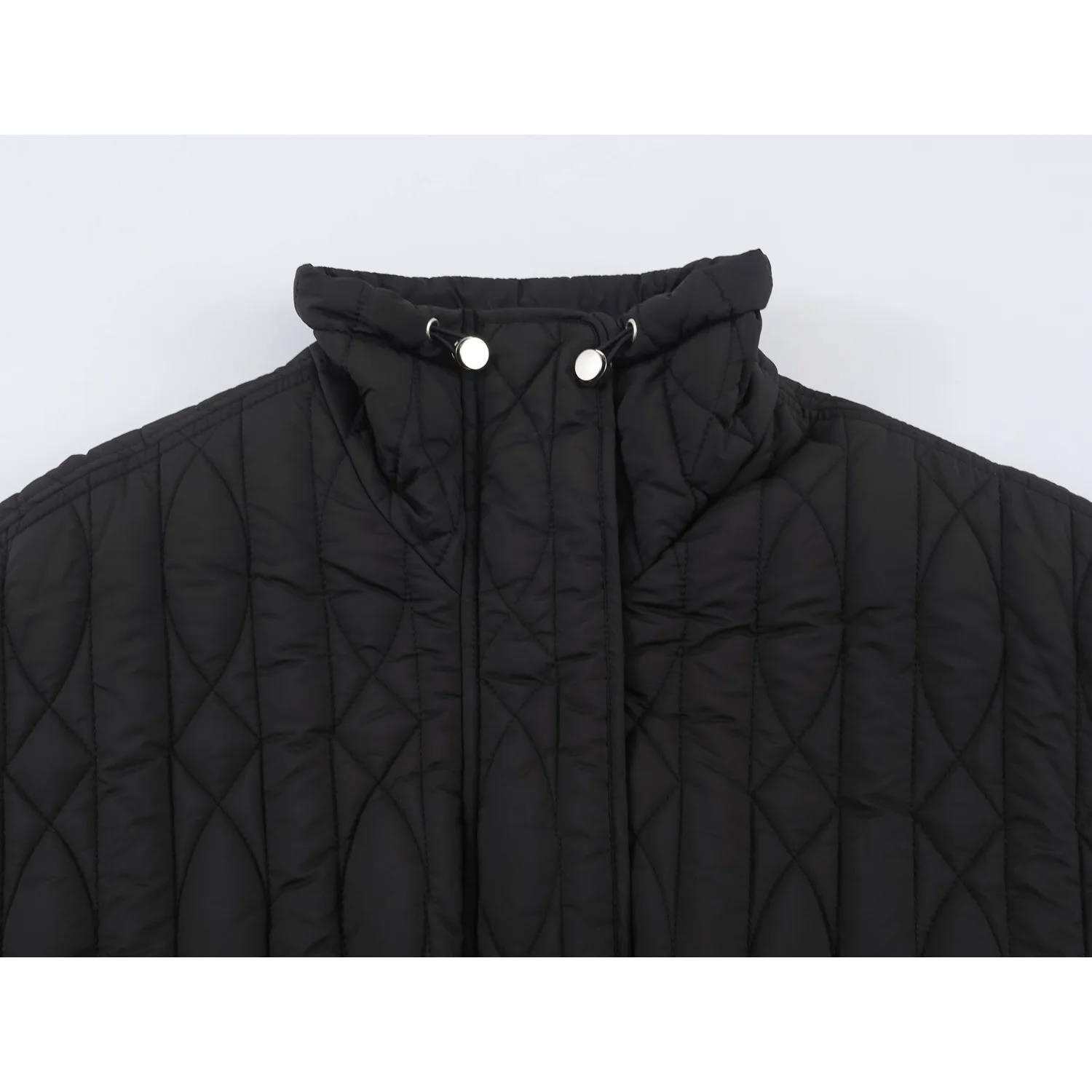 KASLEAD New Women's Cotton Jacket Stand Collar Zipper Closure Fashionable Autumn Outerwear Comfortable Soft Material