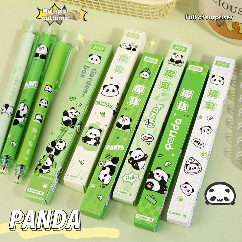 

Hot Panda Surprise Blind Box Pen 50pcs Prize Gifts Teacher Reward Female Black Neutral Pens Signature Children Learning Supplies