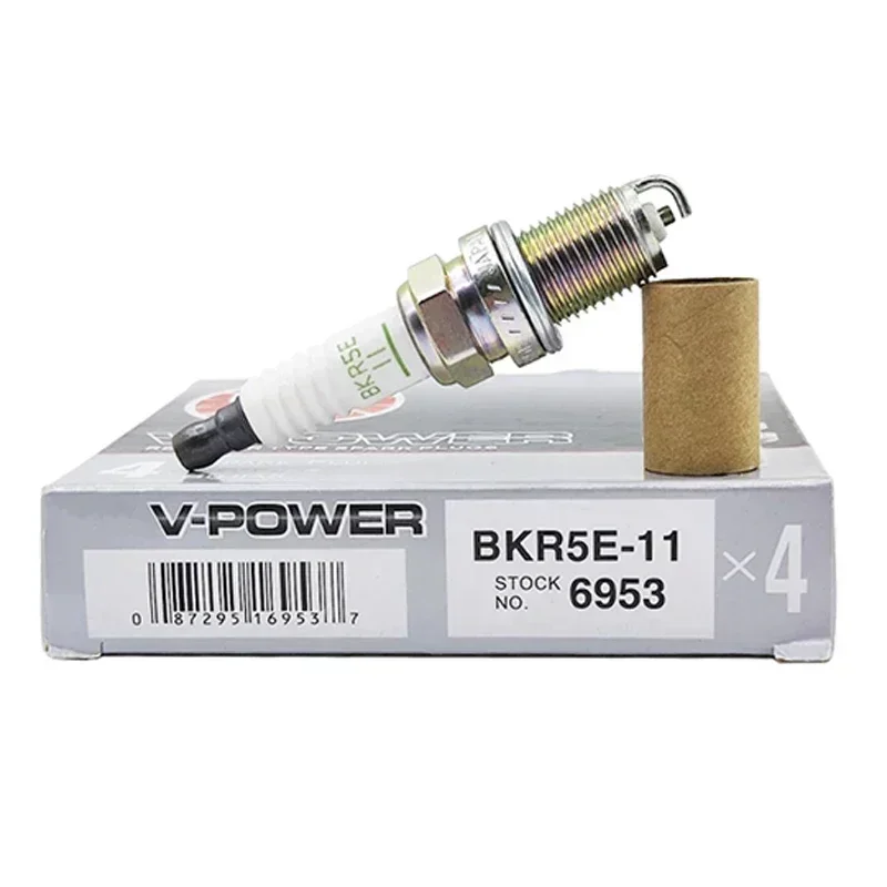 

4pcs BKR5E-11 6953 Normal Spark Plug For Toyota Corolla Hyundai Mazda Suzuki Matrix Mitsubishi Paseo MR2 T100 BKR5E11