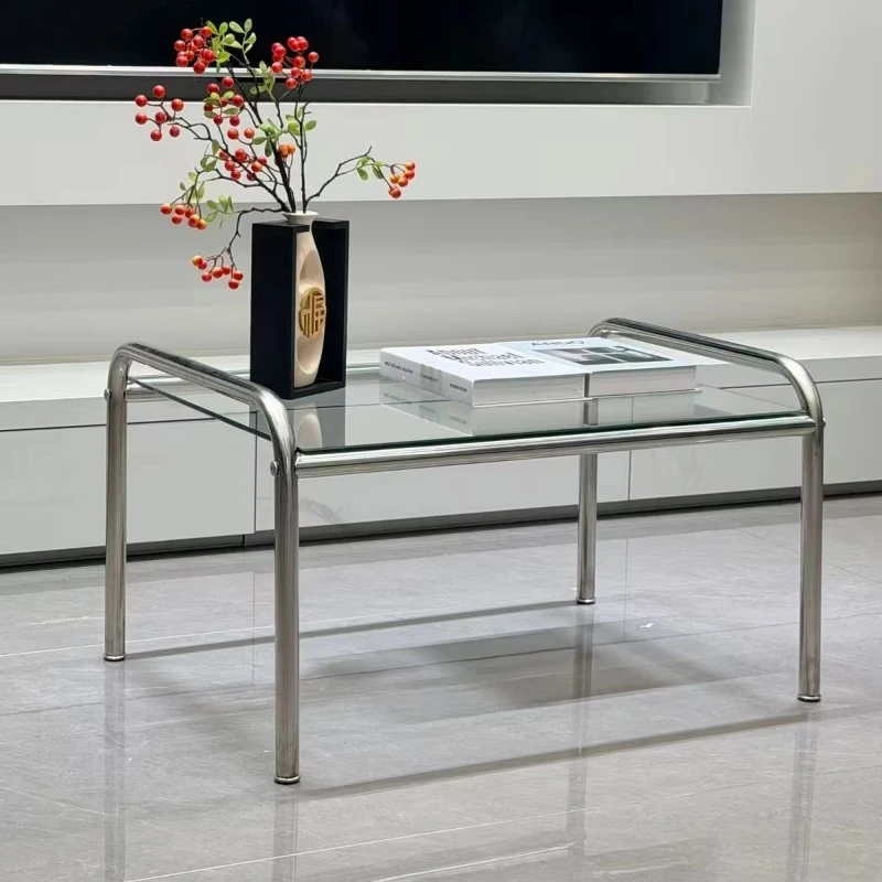 Modern minimalist classic style shadow coffee table glass coffee table coffee  living room sofa side