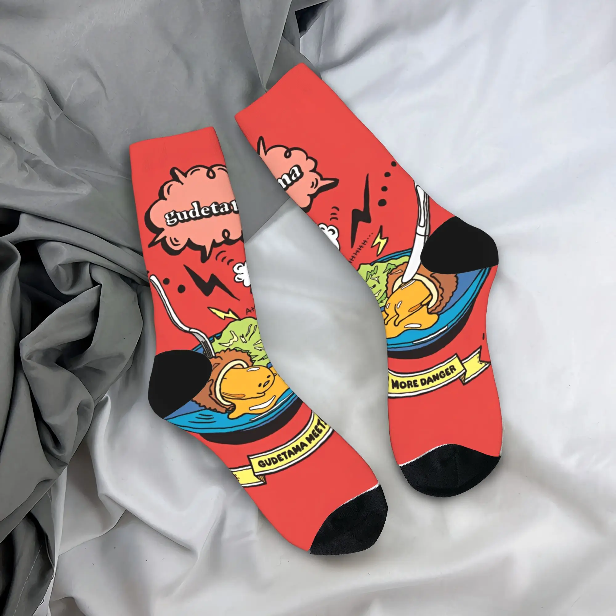 

Гудтама, чулки с героями мультфильмов, модные носки, мужские носки унисекс, носки высокого качества, осенние спортивные носки для бега с узором, нескользящие носки