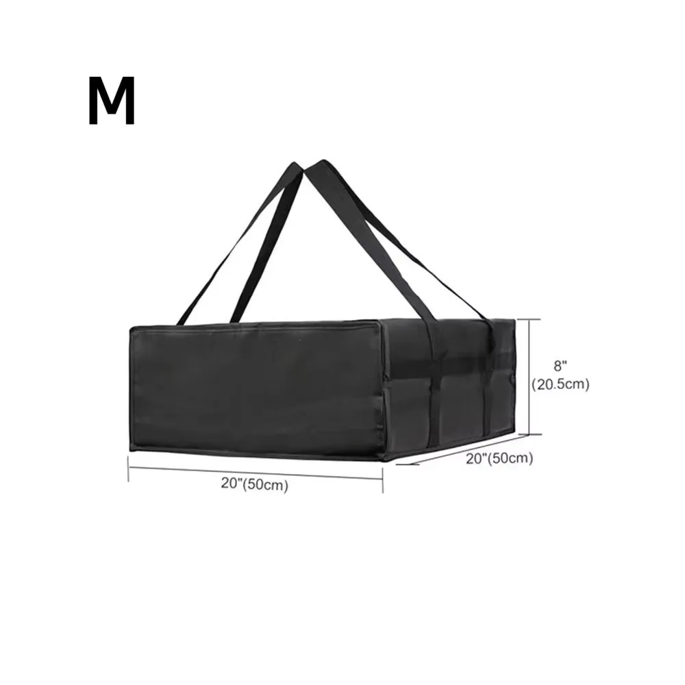 Reusable Food Develivey Bag Lightweight Fresh Keeping Pizza Carrier Bag Hot Cold Fully Insulated Food Storage Case