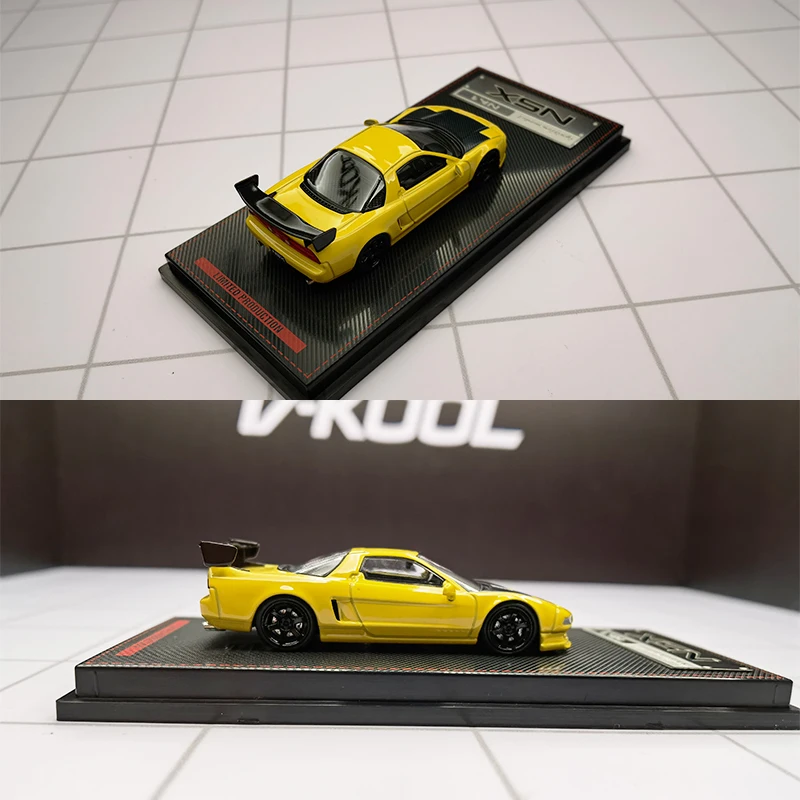 다이캐스트 Ig 1: 64 체중계 혼다 NSX NA1 금속 노란색 시뮬레이션 합금 자동차 모델, 수집용 장난감 선물, 기념품 전시 장식품