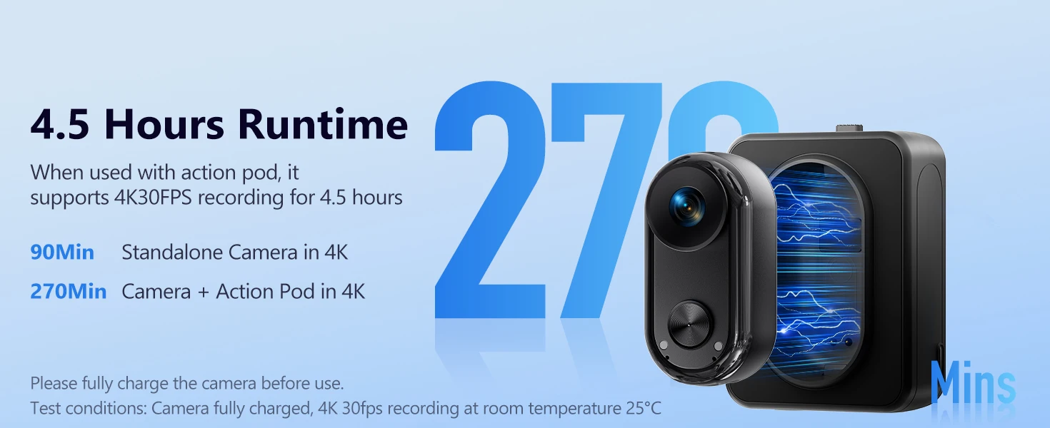Ansvicam 4k Mini Body Camera With 6-axis Stabilization Magnetic_voghion.com