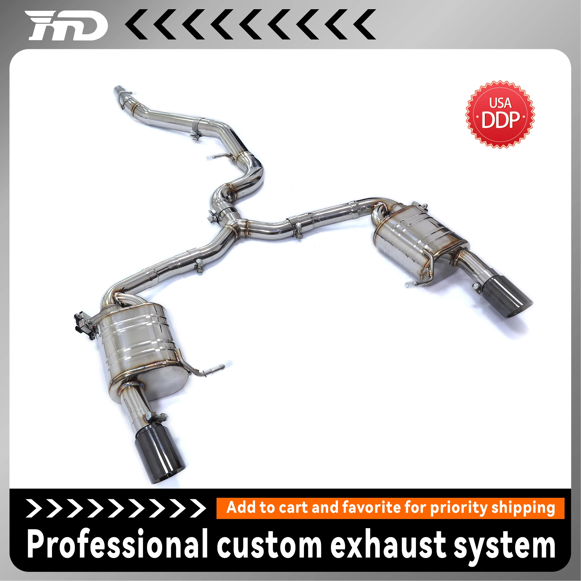

HMD Catback Exhaust System for Volkswagen R36 3.6L With electronic valve Unleash The Legendary Deep & Aggressive Growl.