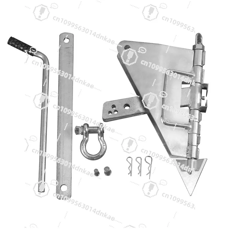 Off-road Vehicle Winch Ground Anchor Car-borne Folding Self-rescue Ground Anchor Outdoor Rescue Tool Winch Accessories