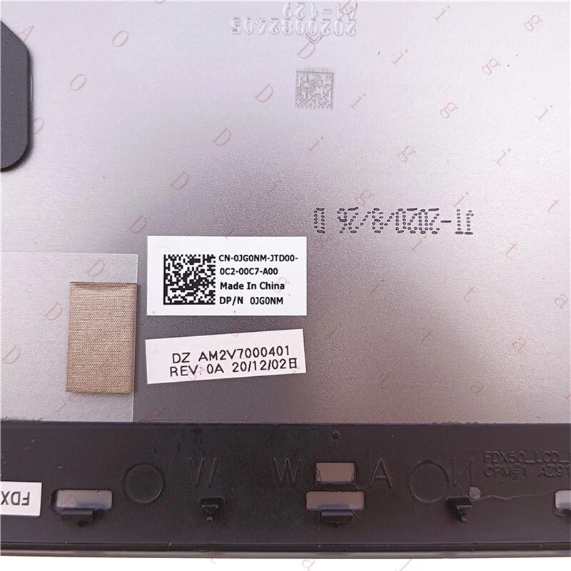 WW 0JG0NM JG0NM For Dell Precision 7550 7560 A Shell Screen Back Cover