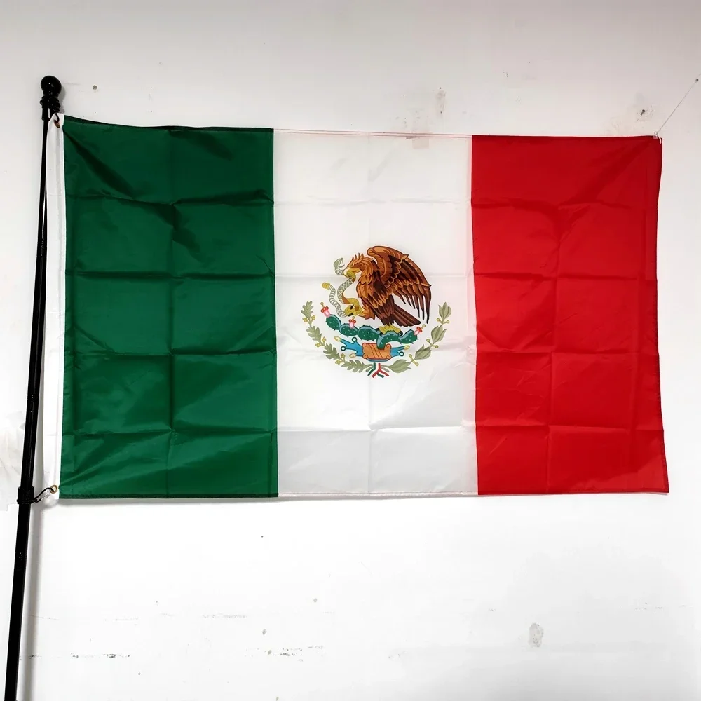 

Large Mexico Flag 90x150cm - Mexico National Banner Printed Polyester, Ideal for Indoor & Outdoor Decoration, Patriotic Events