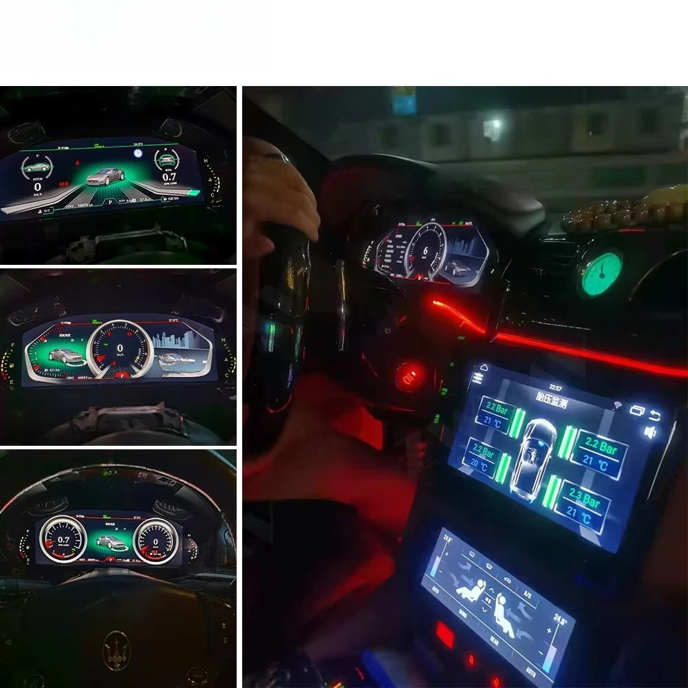 شاشة عرض لوحة القيادة LCD مقاس 12.3 بوصة تعمل بنظام أندرويد لـ GT GC GranTurismo 2007 2008 2009 2010 2011 2012 2013-2017 #4