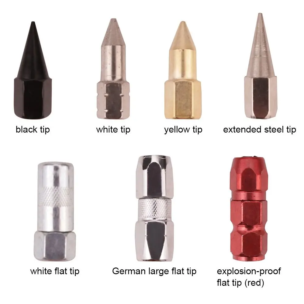 Universal Explosion-proof Accessories Lengthened Grease Flat Nozzle Butter Nozzle Sharp Flat Mouth Tip
