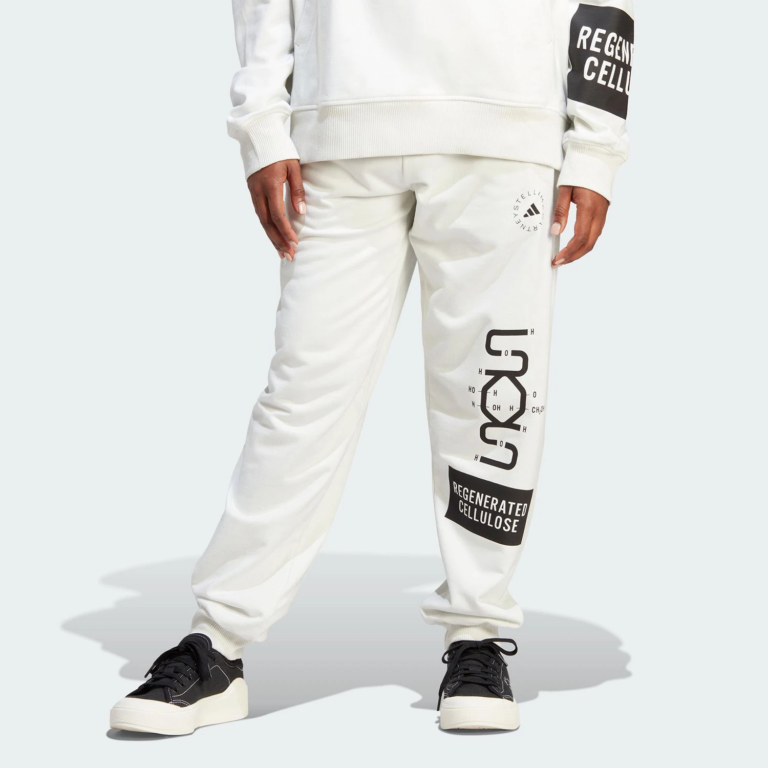 Adidas genuine new men's and women's white and black casual ankle sports pants HS4249