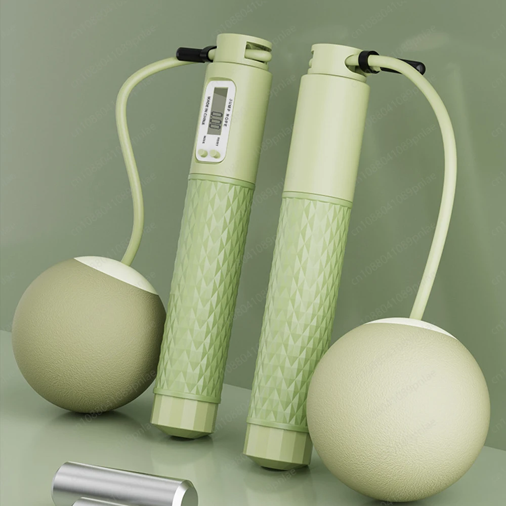 

Беспроводная скакалка для сжигания жира 2-в-1 Скакалка для фитнеса со счетчиком