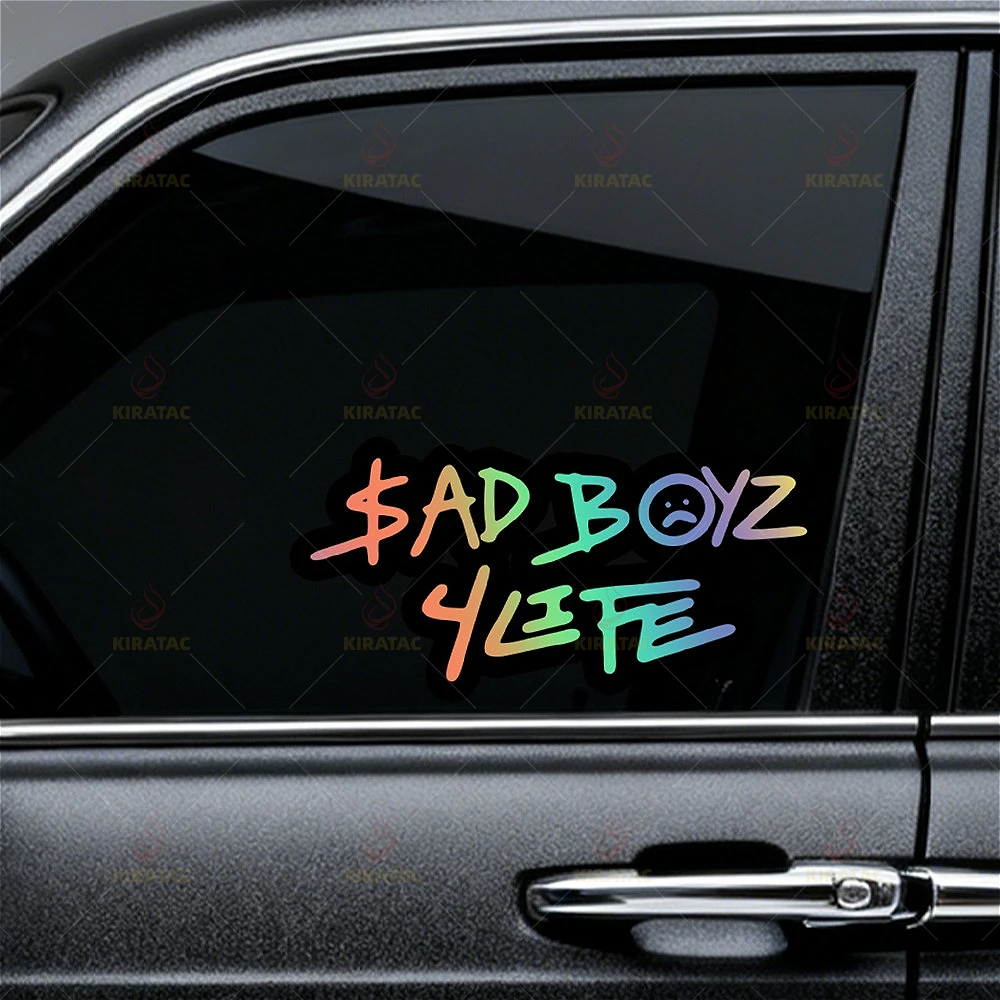 

1PC "Sad Boyz 4 Life" Vinyl Sticker, Waterproof Decal for Bike, Multi Colors