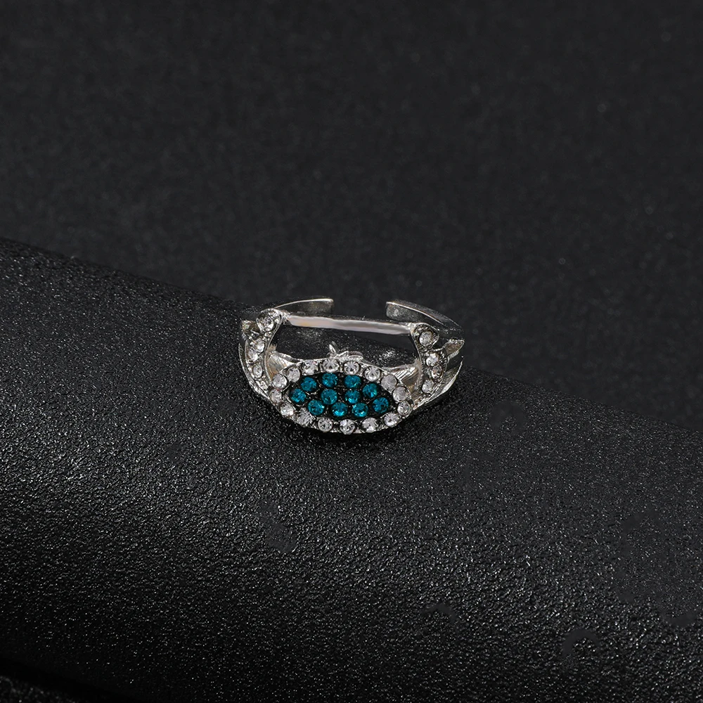 1 قطعة خاتم ليلو وستيتش الكرتوني مع الزركون البطانة تصميم غرزة لطيف الإكسسوارات لمحبي والأصدقاء هدية #2