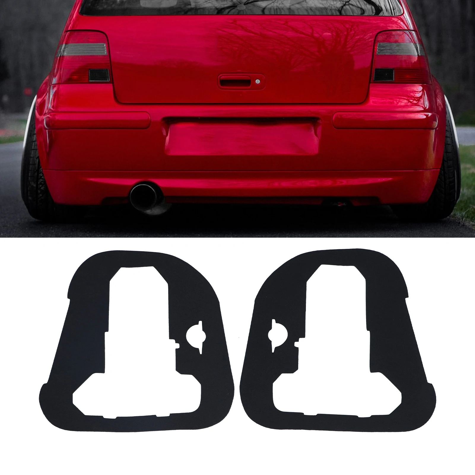 1 conjunto kit de junta de luz traseira traseira à prova d'água 1j6945191 substituição para carro mk4 1997-2006 kit de junta de luz traseira