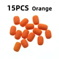 15 piezas de color naranja
