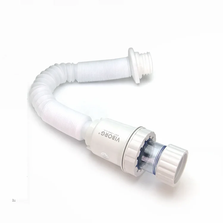 

VIBORG Flexible Bathroom Basin Vanity Lavatory Washbasin Vessel Sink Drain Waste Pipe Tube S P Trap Drain Hose Plumbing Tubing