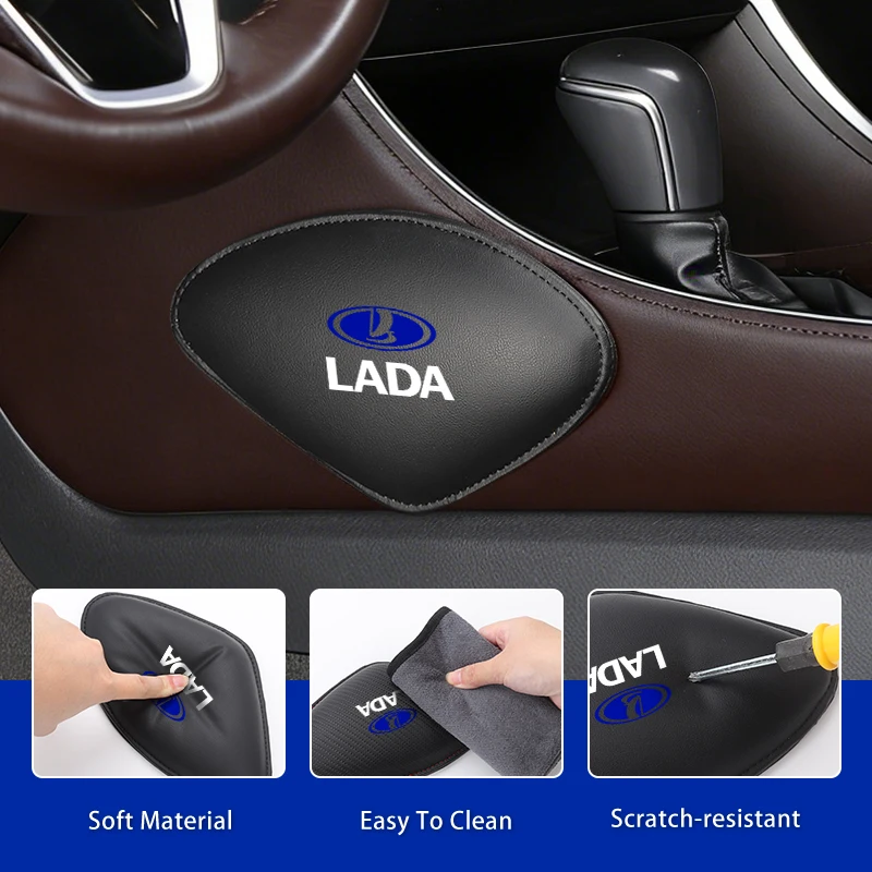 Leather knee pads for seats, backrest storage For Lada Priora Sedan Sport Kalina Granta Vesta Niva Largus Vaz Samara 2110