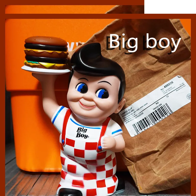 19cm cartoon big Croatia boy eat hamburger Action Figure hollow doll kid PVC collection toy