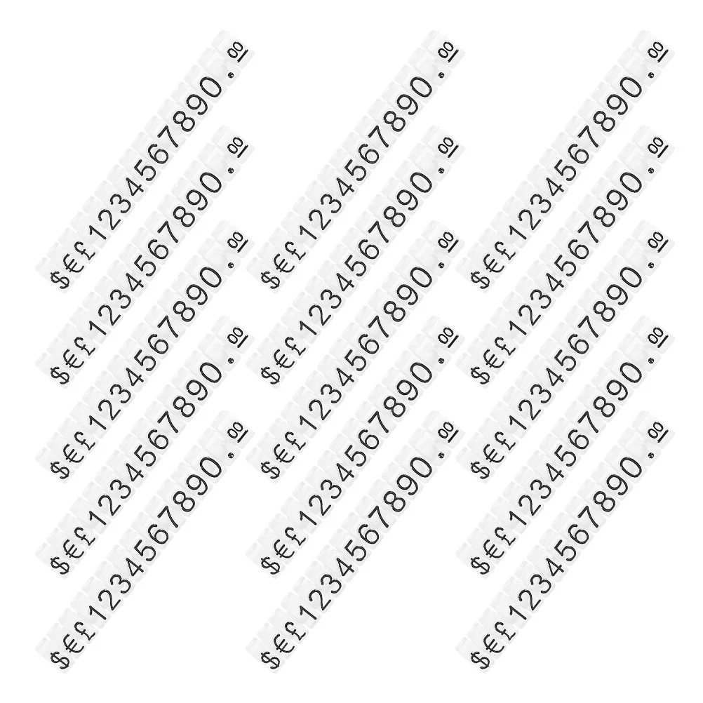 علامات مكعب السعر أرقام قابلة للتعديل لساعات المجوهرات والفواكه والخضروات ومستحضرات التجميل وعلامات أسعار المجوهرات