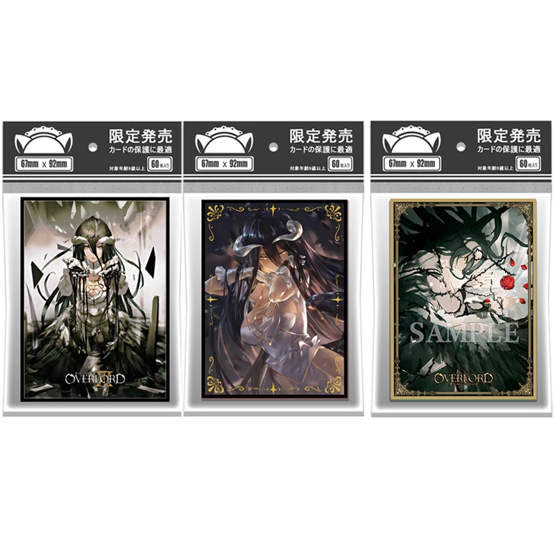 

60 шт./компл. рукава для карт Overlord albedo аниме albedo DIY OPCG защитный чехол для карт PTCG чехол для лазерной флэш-карты 67*92 мм