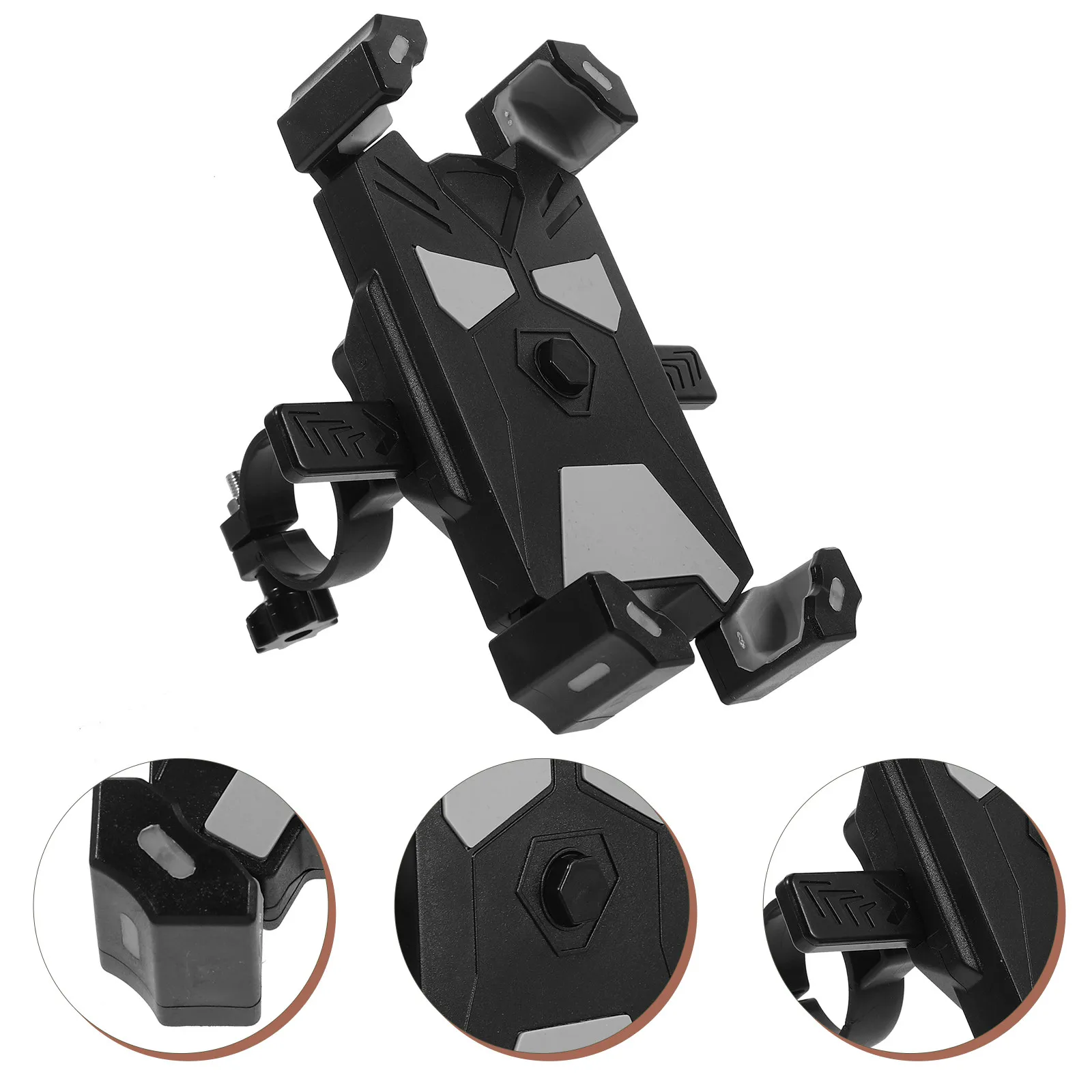 

Motorcycle Phone Mount Sturdy Mobile Holder Adjustable Handlebar Clamp for Bike Motorbike Electric Scooter Navigation Stand