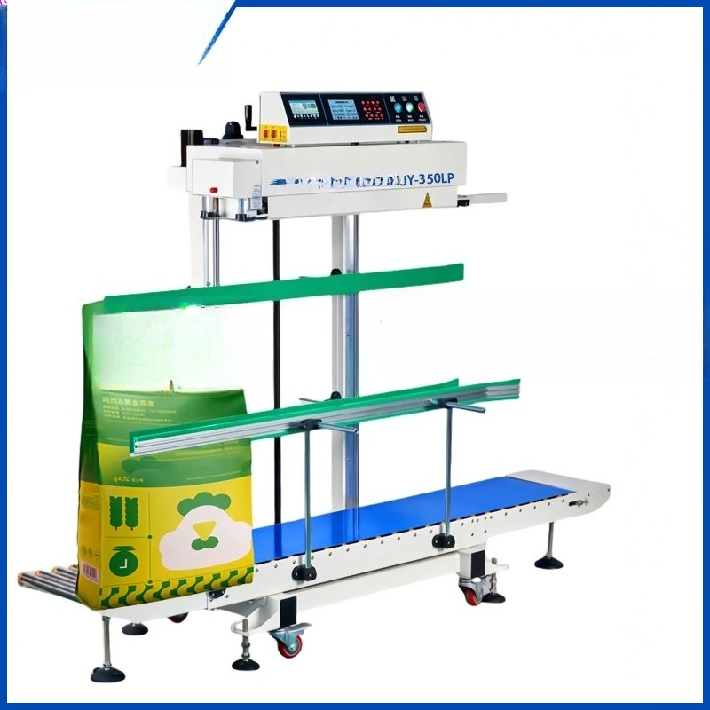 Vertical continuous sealing machine Automatic widening drum Food production packaging machine Sealing code JY-350L