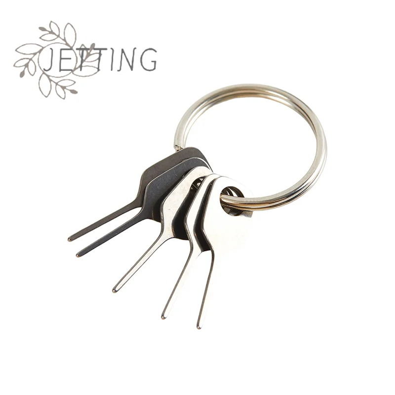 Hot 5pcs/Set SIM Card Eject Pin Key Tool Needle SIM Card Tray Holder Eject Pin for Mobile Phone Key Tool Card Pin Needle