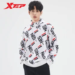 Xtep Hooded Sweater For Men 2022 Winter Mixed Color Men's Sweatshirt Comfortable Fashion Street Style Outdoor Tops 978429930334