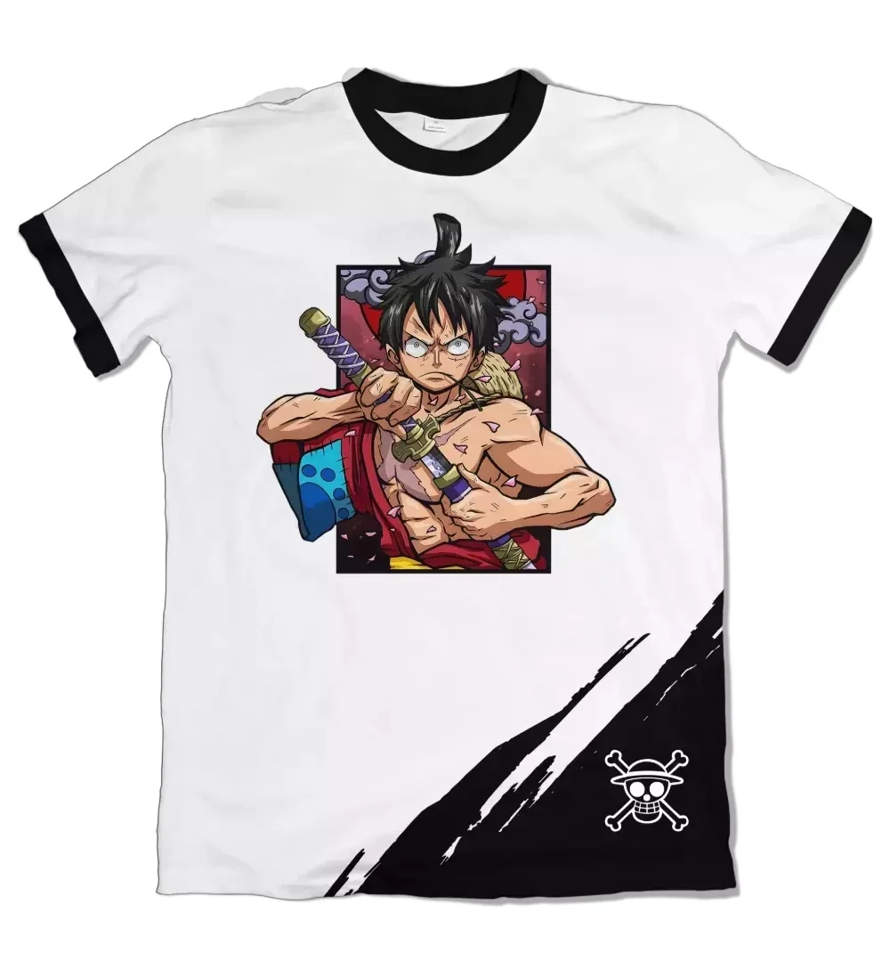 

Летняя футболка «One Piece» с героями мультфильмов Munch D. Luffy's для взрослых и детей, быстросохнущие костюмы для косплея