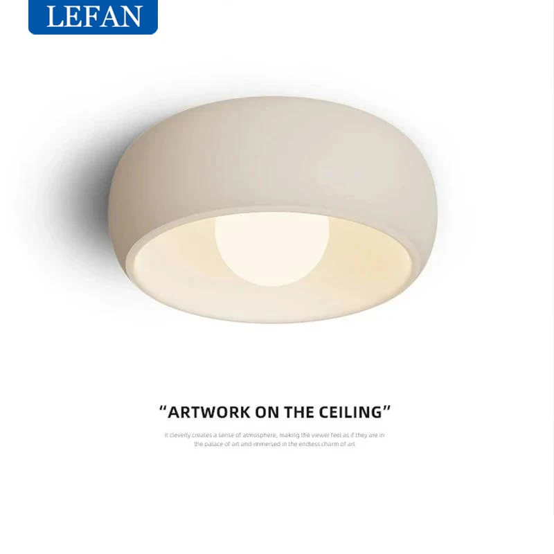 Modern LED Ceiling Light Wabi Sabi Style Circular Hallway Balcony Cloakroom Entry Aisle Ceiling Chandelier Home Decor Lighting