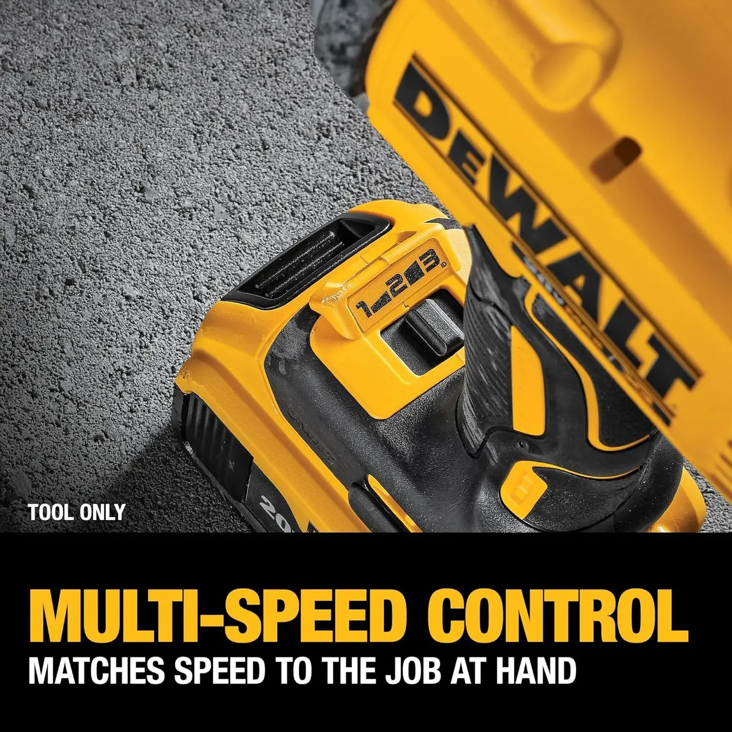 مفتاح ربط DEWALT 20V MAX XR بدون فرش عزم دوران عالي 1/2 بوصة مع سندان مفصل، لاسلكي، أداة فقط (DCF899B)