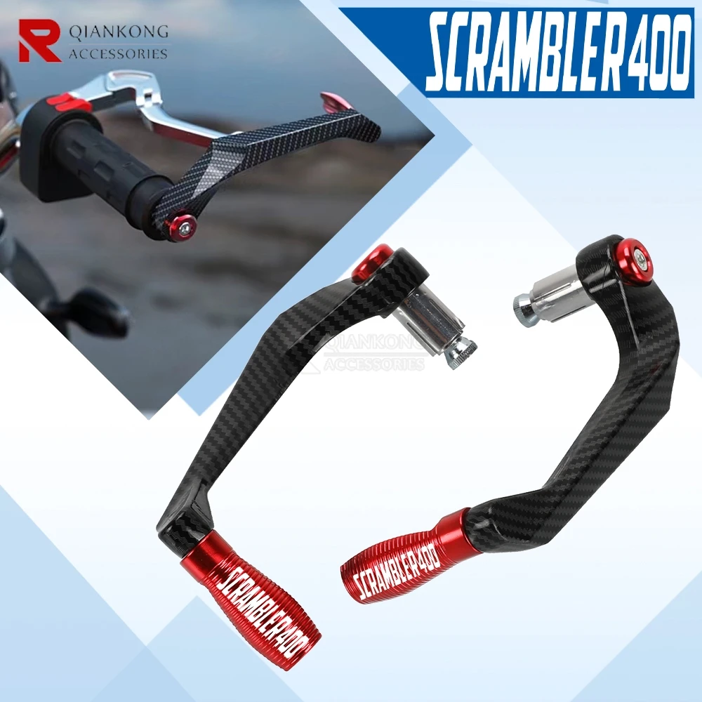 

For Ducati Scrambler 400 SCRAMBLER400 2014-2023 2024 7/8'' 22MM Motorcycle Handlebar Grips Guard Brake Clutch Lever Protector