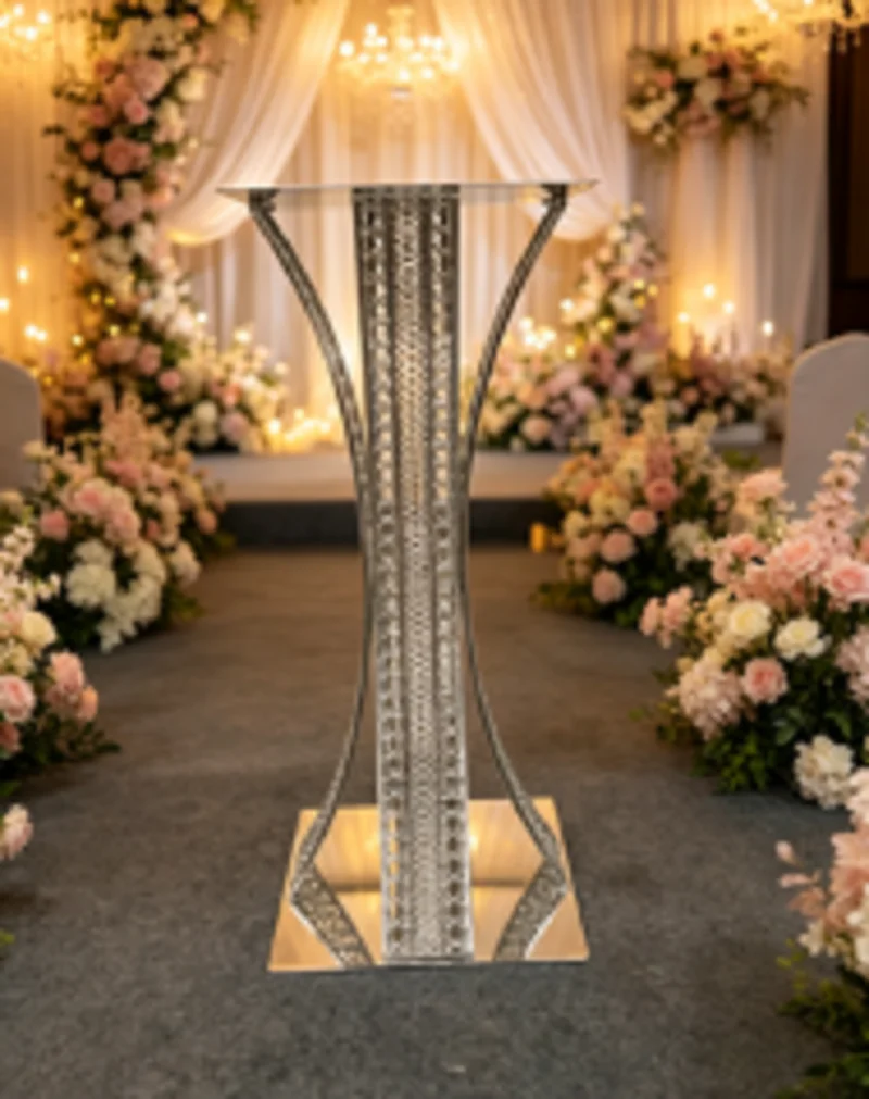 5PCS 웨딩 센터피스 크리스탈 테이블 센터피스 80 - Wedding Decor Supply Store 리뷰 및 가격