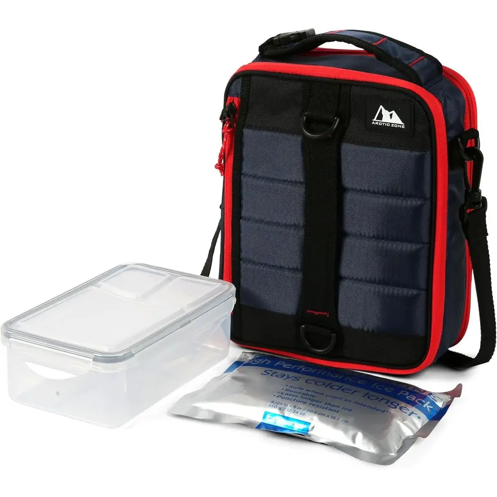 

Expandable Insulated Lunch Box, Dual Compartment - Navy