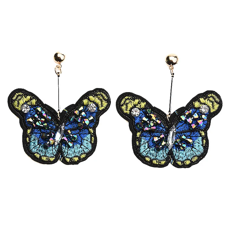 Hot-selling earrings, ethnic style butterfly diamond earrings, cross-border accessories, a new product shipped overseas