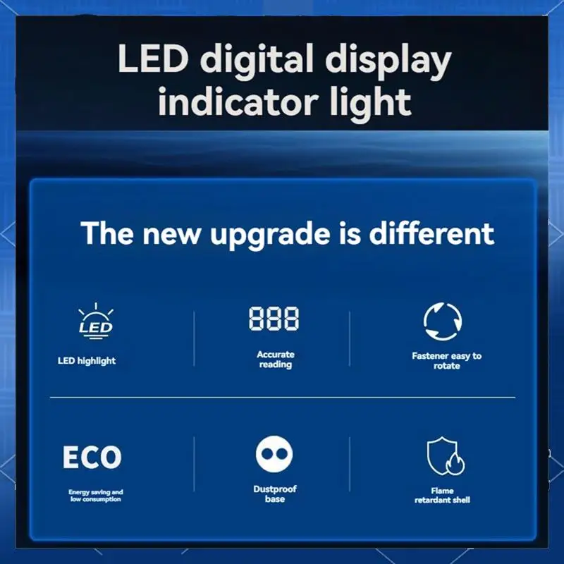 

AA77 LED Digital Voltmeter Ammeter Hertz Meter AC6-500V Signal Lights Voltage Current Frequency Meter Indicator Tester