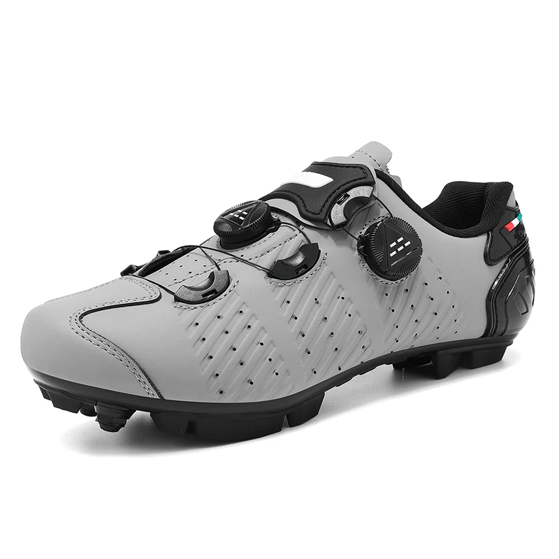 Chaussures de cyclisme pour vélo d'autoroute, chaussures de cyclisme pour VTT respirantes et résistantes à l'usure, chaussures de verrouillage de vélo professionnelles pour hommes ou femmes