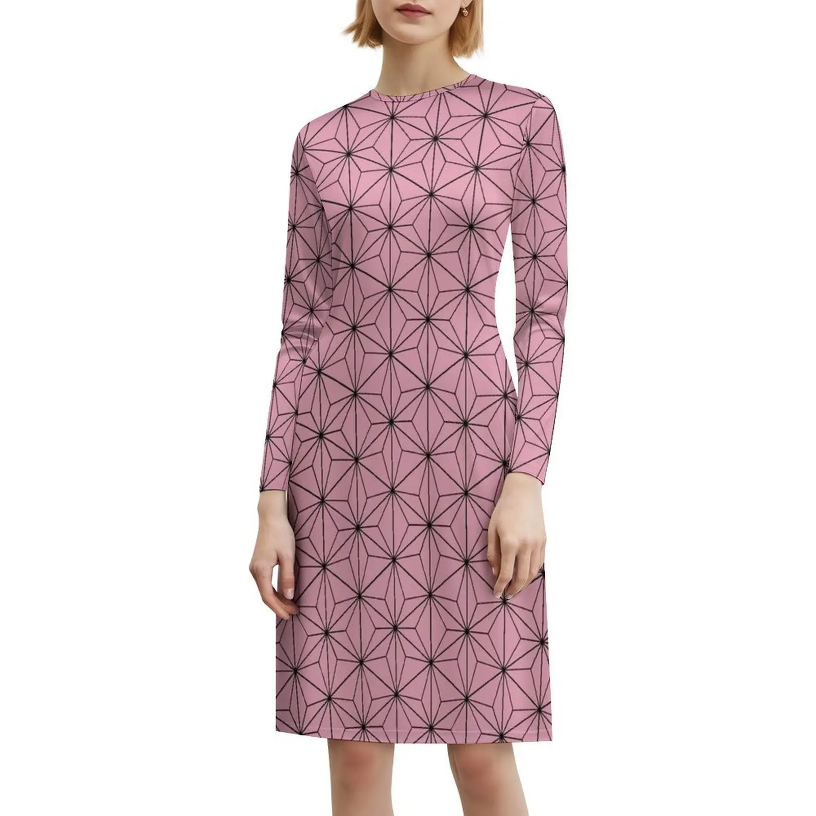 فستان حفلات أنيق للنساء من Demon Girl فستان على شكل حرف a مع خيارات قصيرة/طويلة/بدون أكمام Nezuko Kamado Demon Kimono