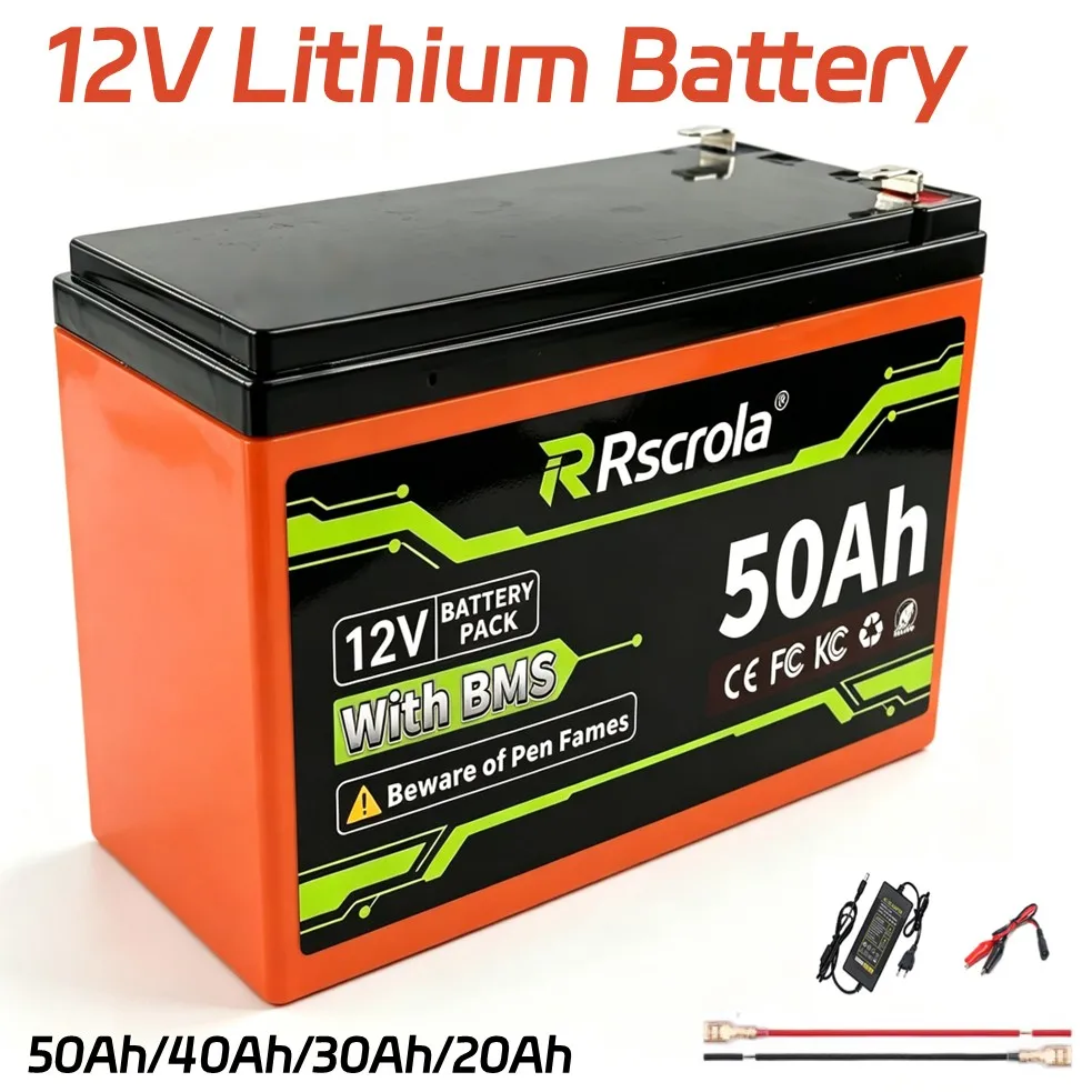 High Capacity 12V NMC Battery Pack for Sprayer Automotive-grade Ternary Lithium Battery with BMS + Free Charger 1200+ Cycle