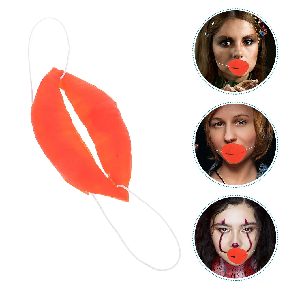 6 Stück lustige Requisiten, Cosplay, Lippendekoration, großer Kunststoff, Wurstmund, Aprilscherz, Anzieh