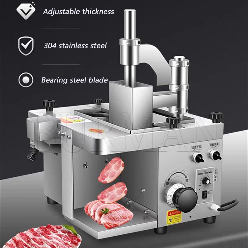 Cortador de carne eléctrico, cortador de verduras, máquina cortadora de carne fresca, rebanador de verduras