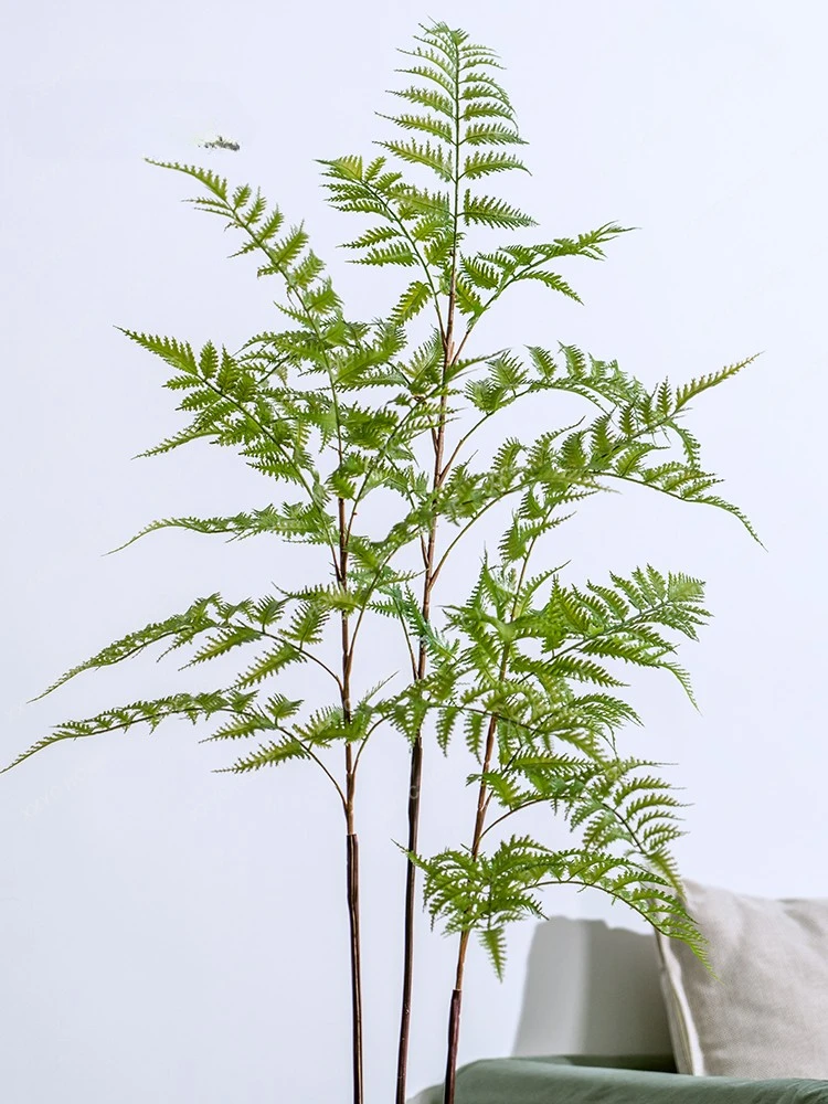 Artificial Golden Retriever Fern Green Plant Landscape Fake Trees Potted Plant Golden Monkey Fern Bonsai Living Room Decoration