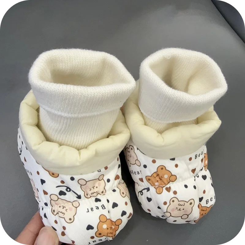 NEW Cotton Socks Shoes Baby Cute Cartoon pattern Soft Winter Shoes Newborn Infant Socks Child Floor Toddler Girls First Walkers