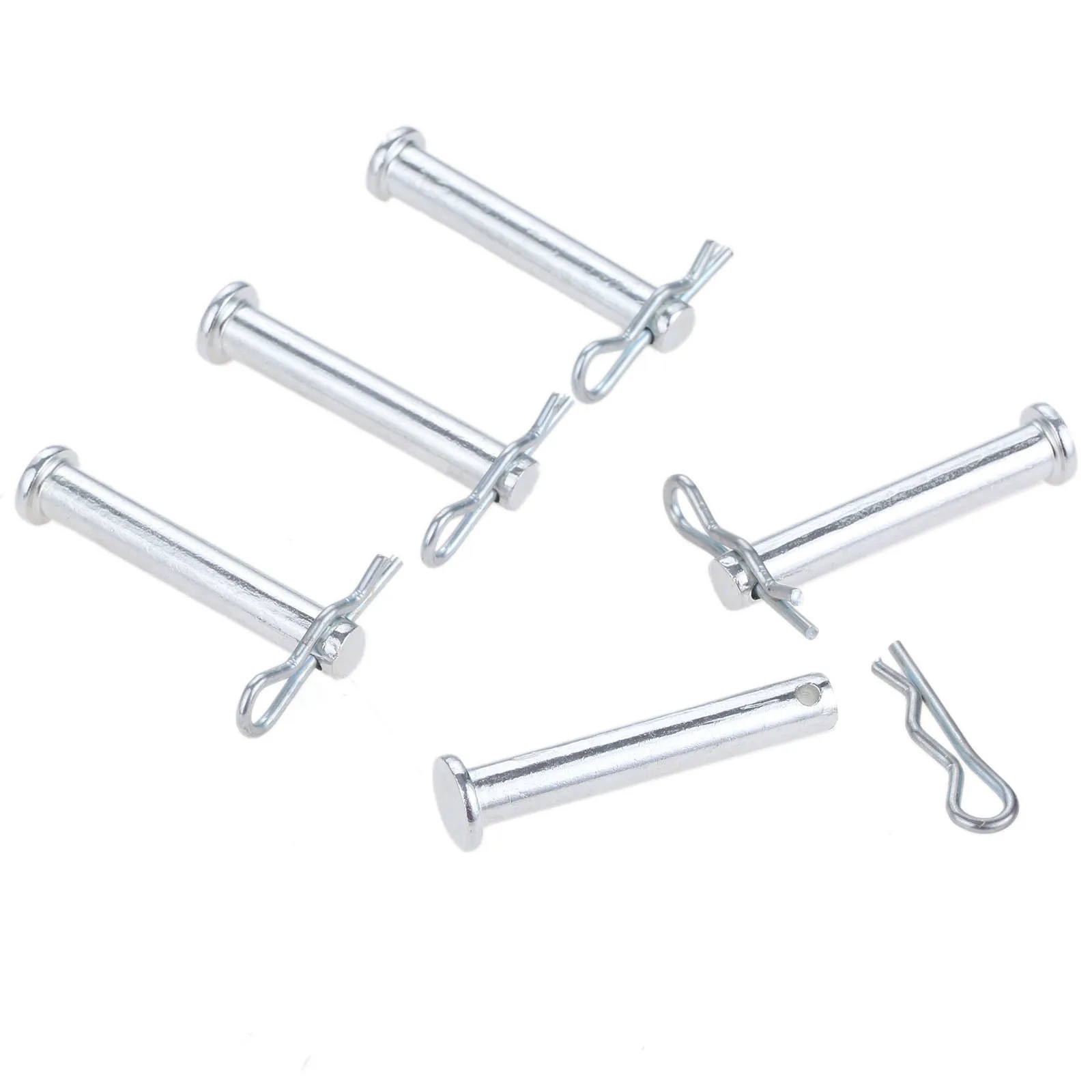 DRELD 5 Pairs M8*50mm Stainless Steel Clip Hitch Pin Fastener For Farming Machine Air Cool Diesel Engine Accessories