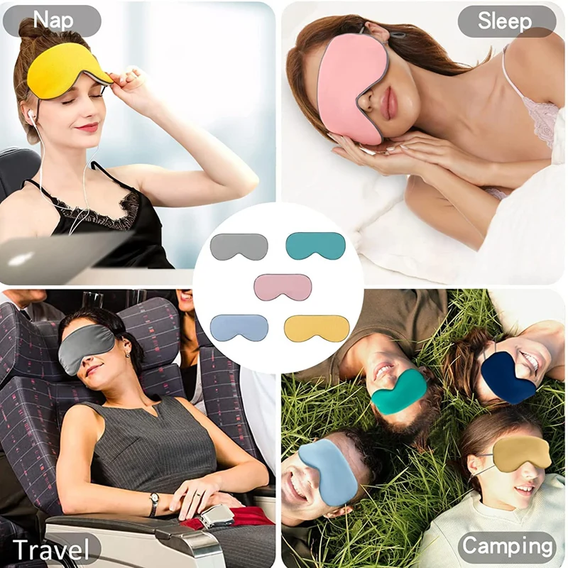 Maschera per gli occhi per il sonno Ombreggiatura Sollievo dall'affaticamento degli occhi Disponibile su entrambi i lati Benda per gli occhi traspirante Benda per gli occhi Visiera protettiva unisex